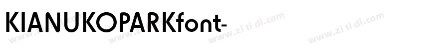 KIANUKOPARKfont字体转换