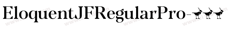EloquentJFRegularPro字体转换