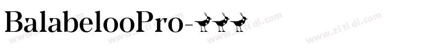 BalabelooPro字体转换