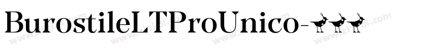 BurostileLTProUnico字体转换