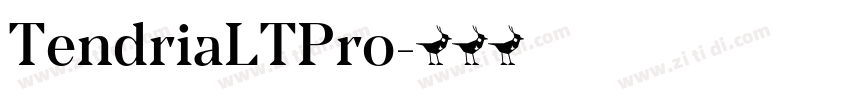TendriaLTPro字体转换