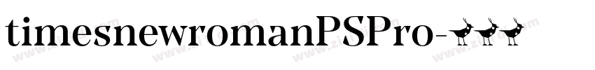 timesnewromanPSPro字体转换
