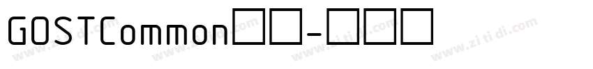 GOSTCommon字体字体转换