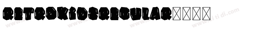 RetroKidsRegular字体转换