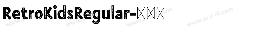 RetroKidsRegular字体转换