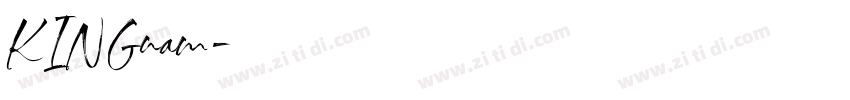 KINGnam字体转换