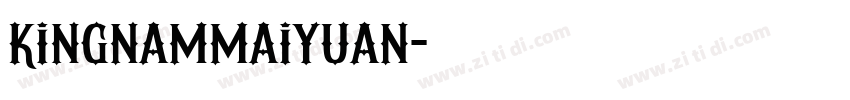 KingnamMaiyuan字体转换