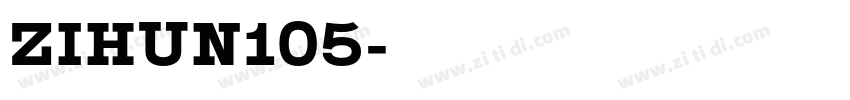 ZIHUN105字体转换