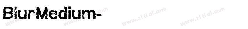 BlurMedium字体转换