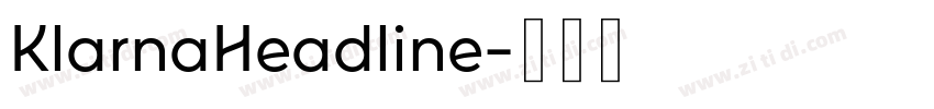 KlarnaHeadline字体转换 KlarnaHeadline字体转换