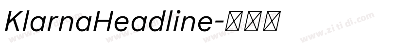 KlarnaHeadline字体转换 KlarnaHeadline字体转换