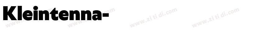 Kleintenna字体转换