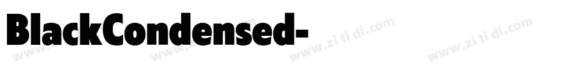 BlackCondensed字体转换 BlackCondensed字体转换