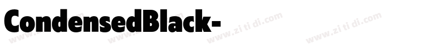CondensedBlack字体转换
