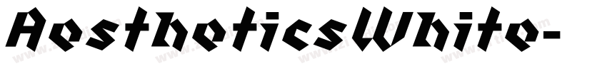 AestheticsWhite字体转换
