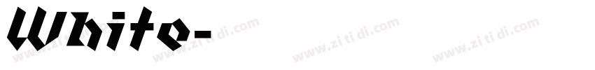 White字体转换