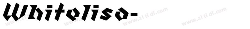 Whitelisa字体转换