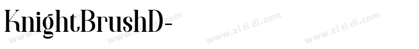KnightBrushD字体转换