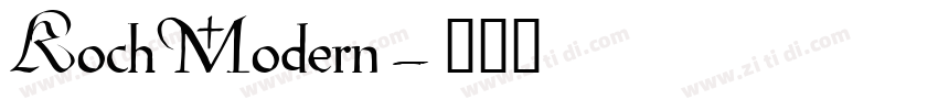 KochModern字体转换