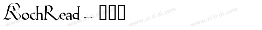 KochRead字体转换