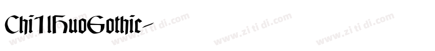 Chi1lHuoGothic字体转换