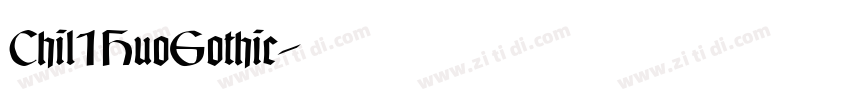 Chil1HuoGothic字体转换