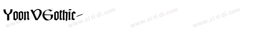 YoonVGothic字体转换