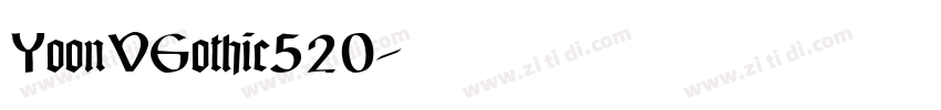 YoonVGothic520字体转换