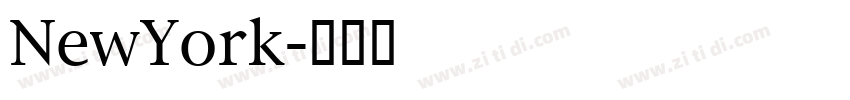 NewYork字体转换