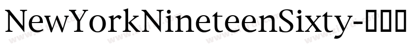 NewYorkNineteenSixty字体转换