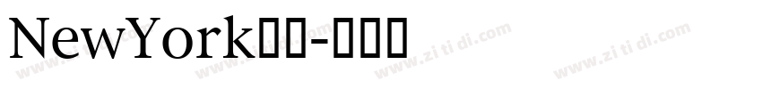 NewYork字体字体转换