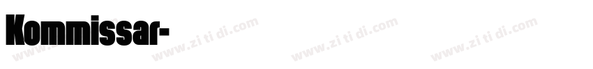 Kommissar字体转换 Kommissar字体转换