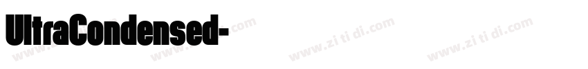 UltraCondensed字体转换
