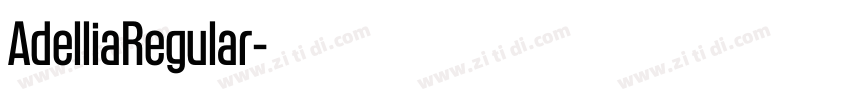 AdelliaRegular字体转换