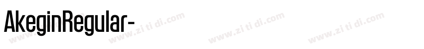 AkeginRegular字体转换 AkeginRegular字体转换