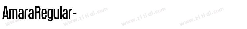 AmaraRegular字体转换
