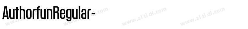 AuthorfunRegular字体转换