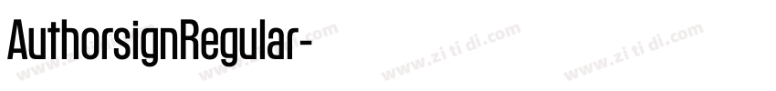 AuthorsignRegular字体转换 AuthorsignRegular字体转换