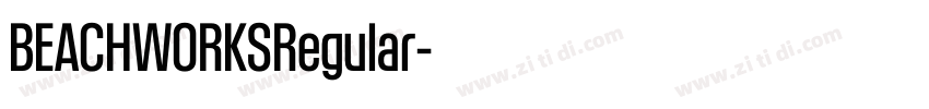 BEACHWORKSRegular字体转换 BEACHWORKSRegular字体转换