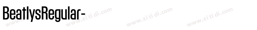 BeatlysRegular字体转换 BeatlysRegular字体转换