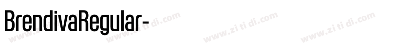 BrendivaRegular字体转换