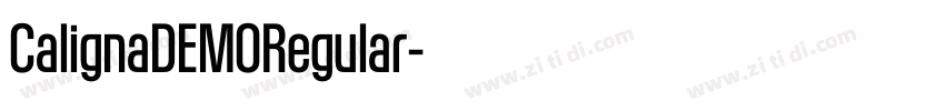 CalignaDEMORegular字体转换
