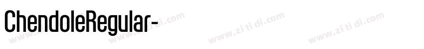 ChendoleRegular字体转换