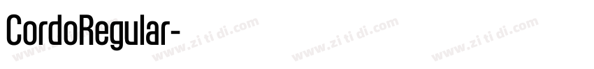 CordoRegular字体转换 CordoRegular字体转换