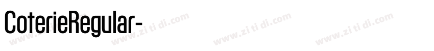 CoterieRegular字体转换 CoterieRegular字体转换
