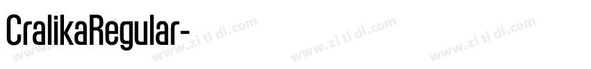 CralikaRegular字体转换