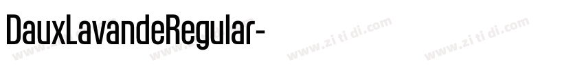 DauxLavandeRegular字体转换