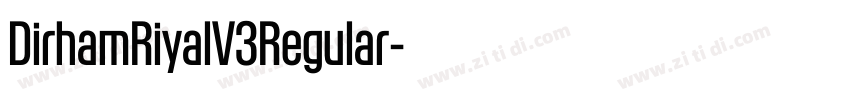DirhamRiyalV3Regular字体转换