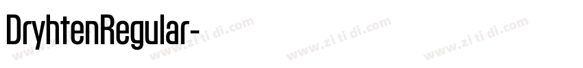 DryhtenRegular字体转换