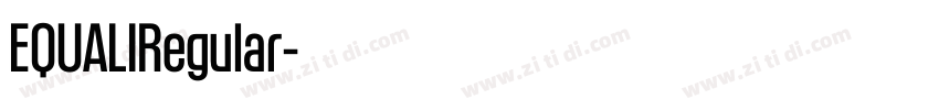 EQUALIRegular字体转换 EQUALIRegular字体转换